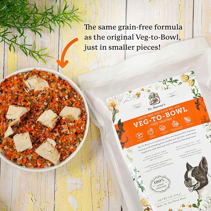 Dr. Harvey's Veg-To-Bowl Fine Ground Dehydrated Vegetable Pre-Mix for Dogs, 7-Pound Bag