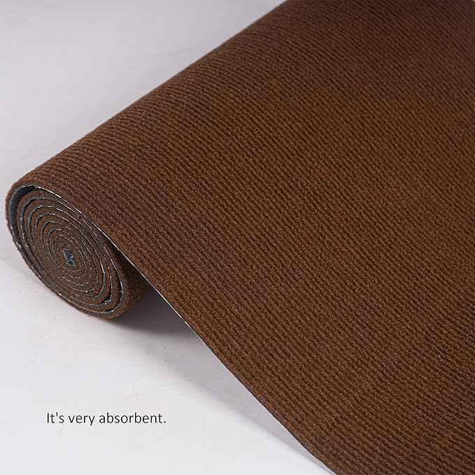 Cat Wall Scratcher，Couch Corner Protectors for Cats，78.7 * 15.8in Adhesive Carpet Remnants Roll，Sticky Furniture Scratch Guards(Brown)