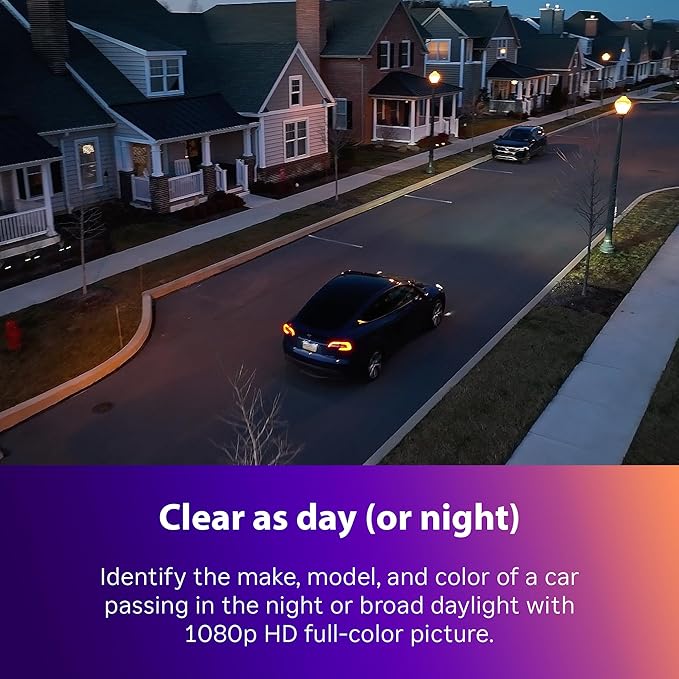 Roku Outdoor Camera - Home Security - IP65 Weather Resistant Wired Security Camera & Pet Monitor with 1080p HD Night Vision, Compatible with Alexa & Google, WDR, Motion & Sound Detection (Pack of 4)