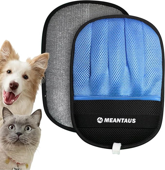 Reusable Pet Hair Removal Mitt, Electrostatic Pet Fur Remover for Dogs & Cats, Works on Furniture, Clothing, Bedding & Car Seats – Washable & Durable (Upgraded – with Self-Cleaning Pad)