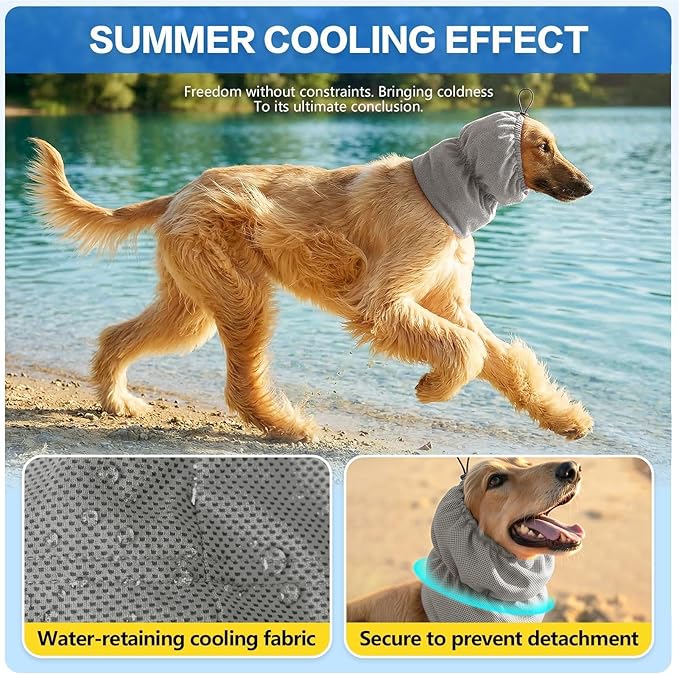 Dog Nets - Adjustable Elastic Comfortable Non Slip | Pet Supplies with Dog Ear Wrap for Puppies Small Medium Large Breeds Indoor