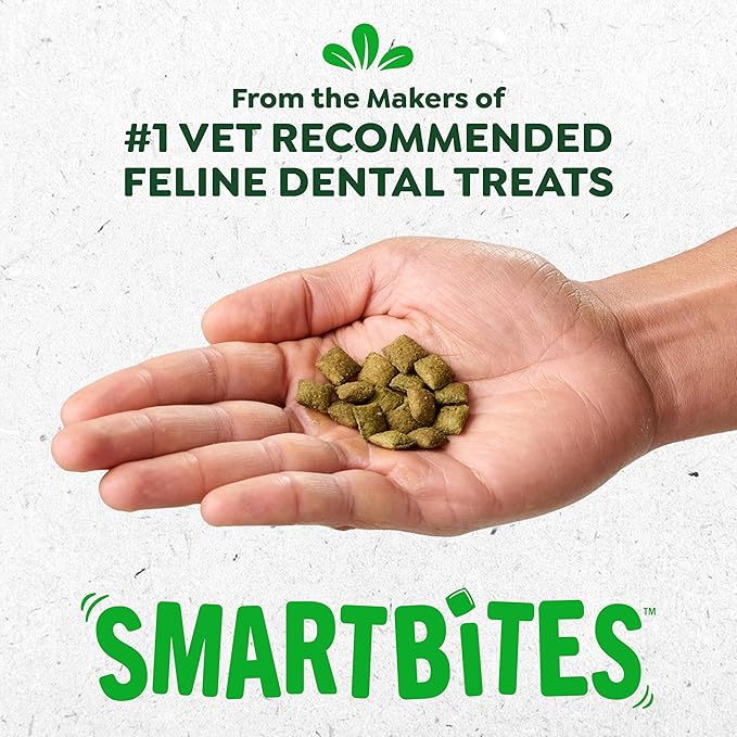 Greenies Feline Smartbites, Cat Treats Healthy Recipe, Indoor Cat Treats, Chicken Flavor, 16 oz. Tub