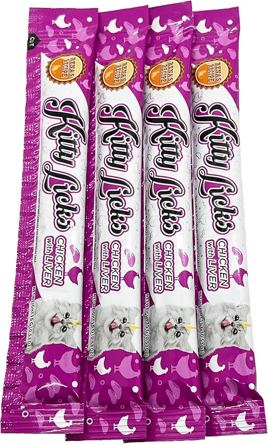 Rena's Recipe Kitty Licks Chicken Barrel (60 Tubes)