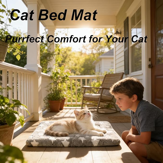 Dog Bed Mat - Reversible Dog Crate Bed Mats, Soft & Breathable Kennel Pad, Durable Crate Bed for Small Medium Large Dogs & Cats