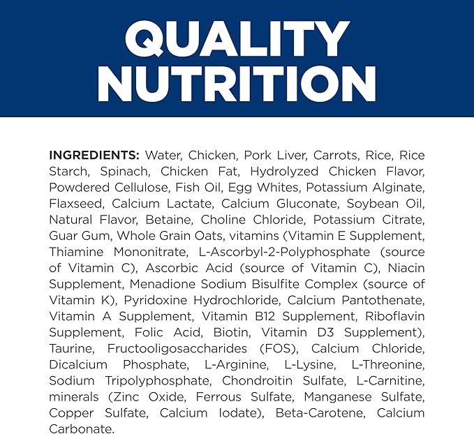 Hill's Prescription Diet k/d Kidney Care + Mobility Wet Cat Food, Veterinary Diet, Chicken & Vegetable Stew, 2.9 oz. Cans, 24-Pack