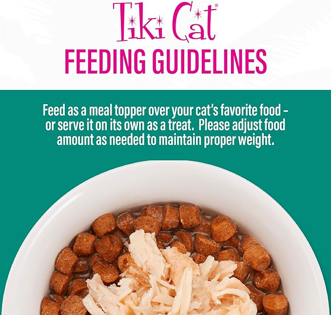 Tiki Cat Born Carnivore Complements Wet Cat Food Topper, Chicken & Salmon 2.1 oz. Pouch (12 Count)