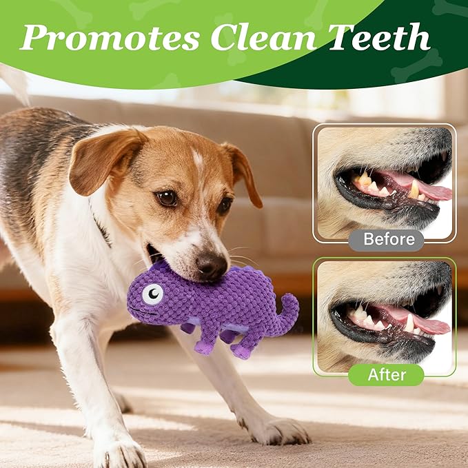 Prime Pets Dog Toys, 5 Pack, Plush Crinkle Squeaky Dog Toys, Assortment Value Bundle Animal Pet Toy for Small Medium Large Dogs, Stuffed Puppy Chew Toy