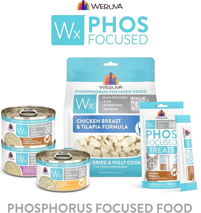 Weruva Wx Phos Focused Freeze Dried, Chicken Breast & Tilapia Formula, 1oz Bag