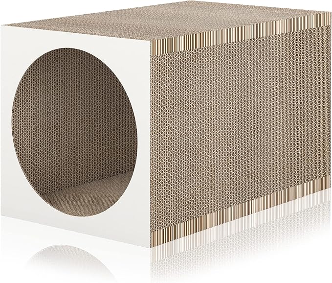 WAY BASICS Cat Scratching Post Tunnel (Tool-Free Assembly)