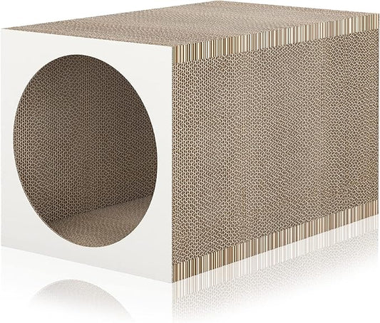 WAY BASICS Cat Scratching Post Tunnel (Tool-Free Assembly)