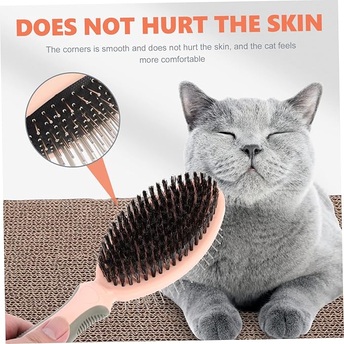 TOYANDONA Sturdy Pet Grooming Brush Ergonomic Cat Comb for Home Use Matted Fur Remover