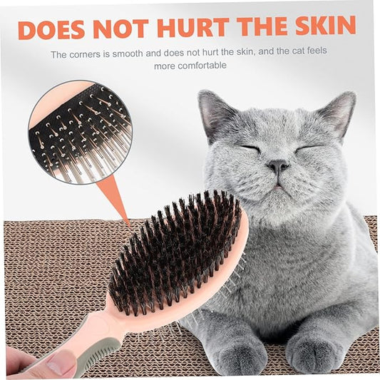 TOYANDONA Sturdy Pet Grooming Brush Ergonomic Cat Comb for Home Use Matted Fur Remover