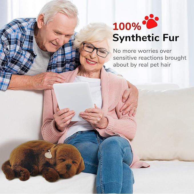 Original Petzzz Chocolate Lab, Realistic, Life-Like Stuffed Interactive Plush Toy, Electronic Pets, Companion Pet Dog with 100% Handcrafted Synthetic Fur