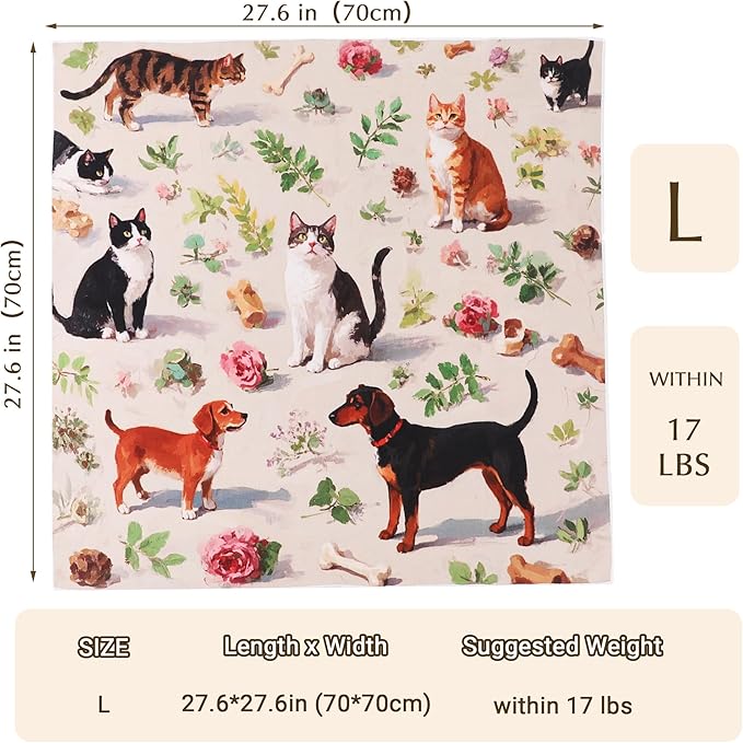 Purrfect Peace Cat Swaddle Wrap – 27.6" Professional Calming Restraint Bag for Grooming, Nail Trimming & Medicine - Adjustable Cat Restraint for Grooming, Nail Clipping & Vet Visits