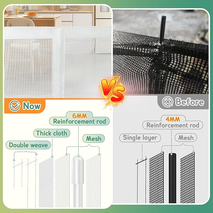 Retractable Baby Gates Extra Wide 150" × 34" Tall for Large Opening 12.5 Foot Retractable Dog Gate for Doorways, Stairs, Aisle, Indoor/Outdoor Retractable Gate for Garage, Hallways, Deck