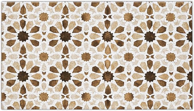 Brown Floral Boho Outdoor Door Mat Doormat, Brown Floral Boho Welcome Door Mats Doormat Outdoor Indoor Entrance, Indoor Door Mats for Entryway, 16x24 Inch