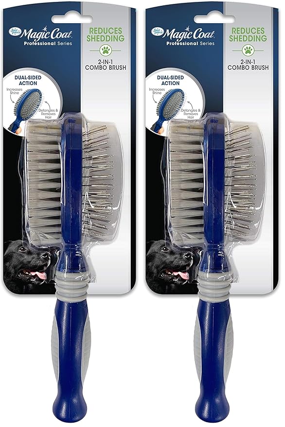 Four Paws Magic Coat Professional Series Grooming Brushes for Dogs & Cats, Trimmers, Nail Clippers & Brushes, Suitable for All Breeds and Coat Types (Pack of 2)