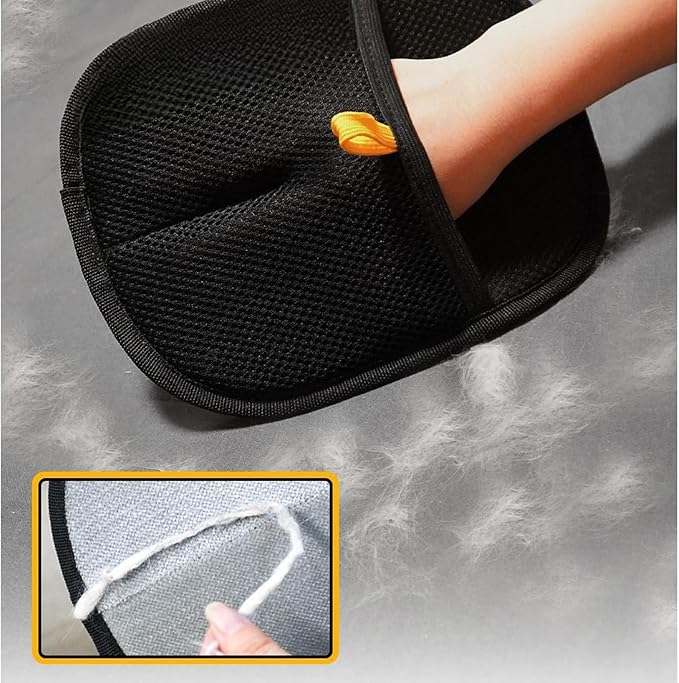 Pet Hair Removal Tool, Double-Sided Grooming Gloves for Pets, for Carpets Couch Bed Furniture Rug