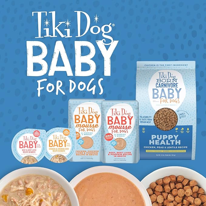 Tiki Dog Baby Whole Foods Wet Cat Food, Chicken & Chicken Liver, 3 oz. Cup (4 Count)