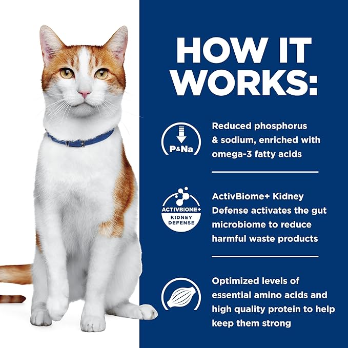 Hill's Prescription Diet k/d Kidney Care Vegetable, Tuna & Rice Stew Wet Cat Food, Veterinary Diet, 2.9 oz. Cans, 24-Pack
