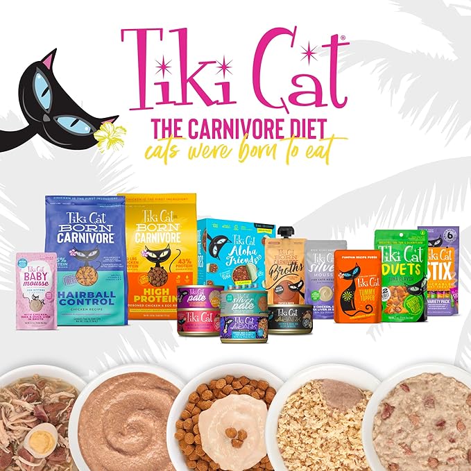 Tiki Cat Gelee Wet Cat Food, Tuna & Crab, 2.8 oz. Pouch (12 Count)