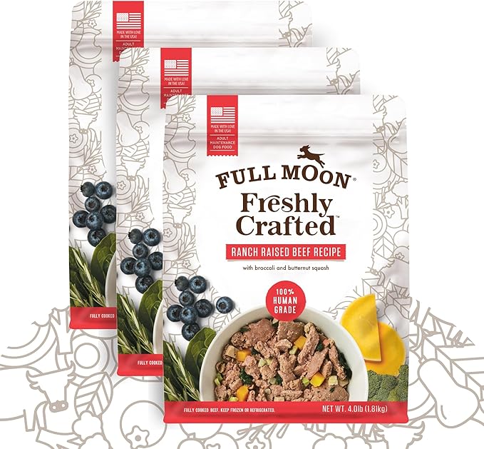 Full Moon® Freshly Crafted Ranch Raised Beef Recipe Dog Food 64 OZ (Pack of 3)