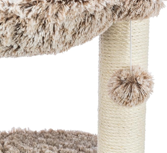 TRIXIE Gerado Cat Tree with Hammock, Condo, Scratching Post, Cat Toy
