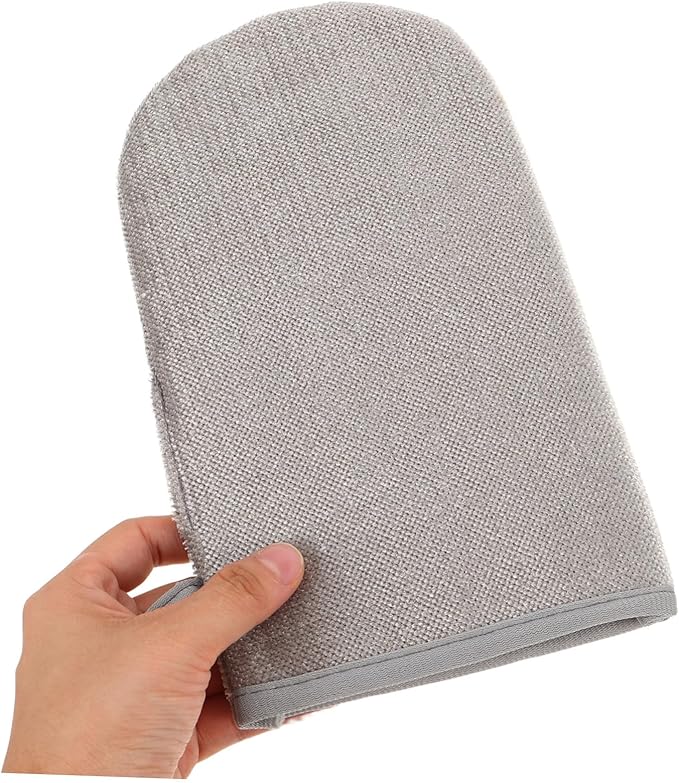 DOITOOL 2pcs Dual-Sided Pet Hair Removal Gloves Reusable Electrostatic Grooming Mitts for Cats Dogs Washable Pet Hair Remover for Furniture Clothing Car Interior Carpet