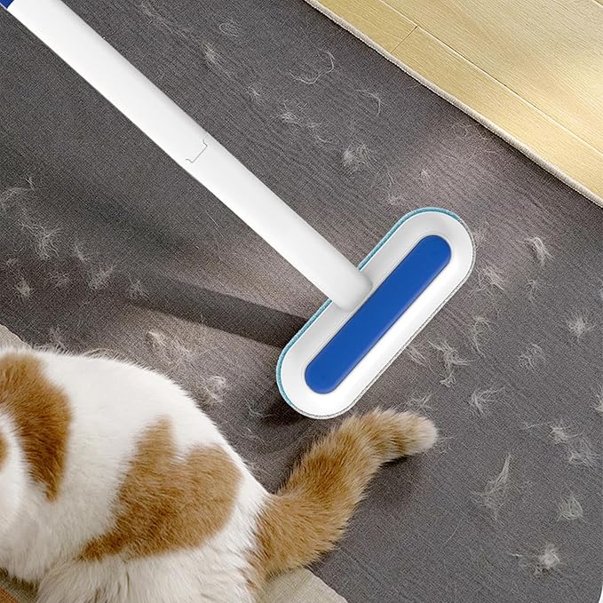 Cat Hair Remover Brush,Electrostatic Cat Grooming Tool,Window Screen Cleaning Brush | for Dog Owners Office Car Clothes Bedding Sheets Carpets Sofas Apartment Mattress