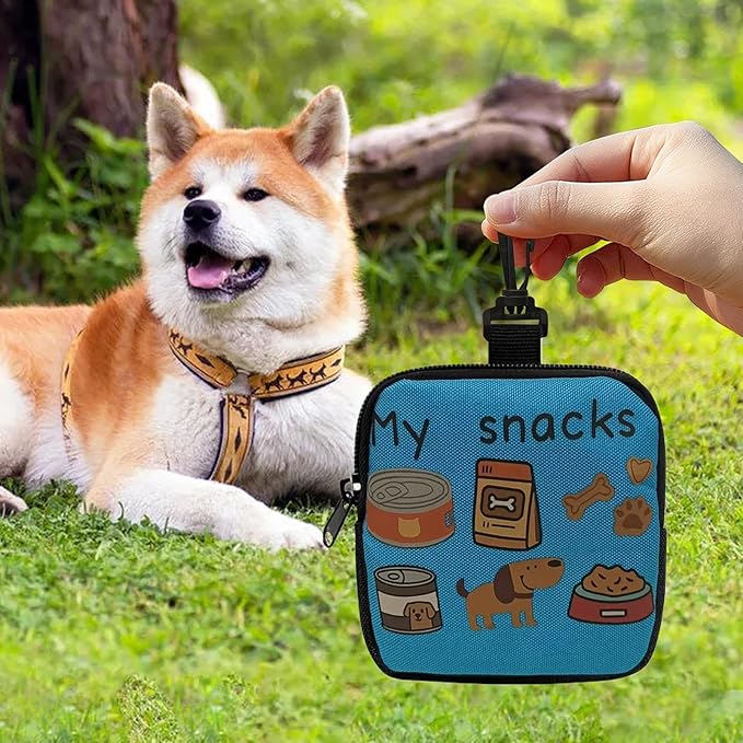 Treat Bag for Dog Training,Portable Storage Pet Supplies,Dog Treat Waist Pouches for Training | for Walking Outdoor Camping Travel Vacation Hiking Adventure