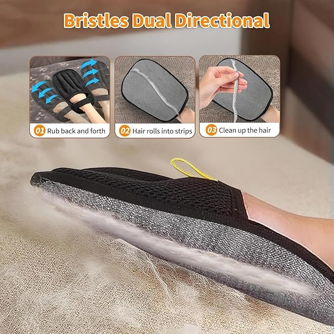 Pet Hair Removal Glove for Cats & Dogs, electrostatic, Five-Finger Electrostatic Pet Hair Gloves, Reusable Pet Hair Remover Tool, Magic Brush pet Hair Remover pet Hair Removal mitt