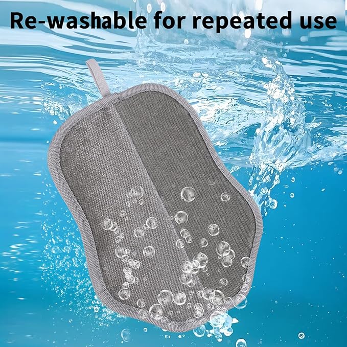 Pet Hair Removal Glove for Dogs and Cats - Electrostatic Pet Grooming Gloves, Washable & Reusable Hair Remover for Furniture, Couch, Carpet, Car Seats & Bedding (Pink)