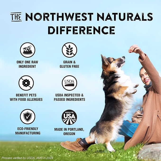Northwest Naturals Raw Rewards Freeze-Dried Chicken Heart Treats for Dogs and Cats - Bite-Sized Pieces - Healthy, 1 Ingredient, Human Grade Pet Food, All Natural, Proudly Made in USA, 10 Oz