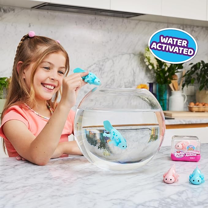 Pets Alive Robo Axolotl Swimming, Electronic Pet Toy (2 Pack) by ZURU