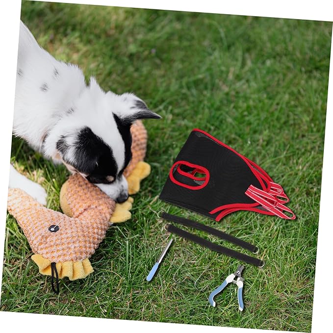 UPKOCH 1set Household Grooming Hammock for Cats and Dogs Easy to Use Nail Clipper Comb and Trimming Tools Lightweight Washable for Pets