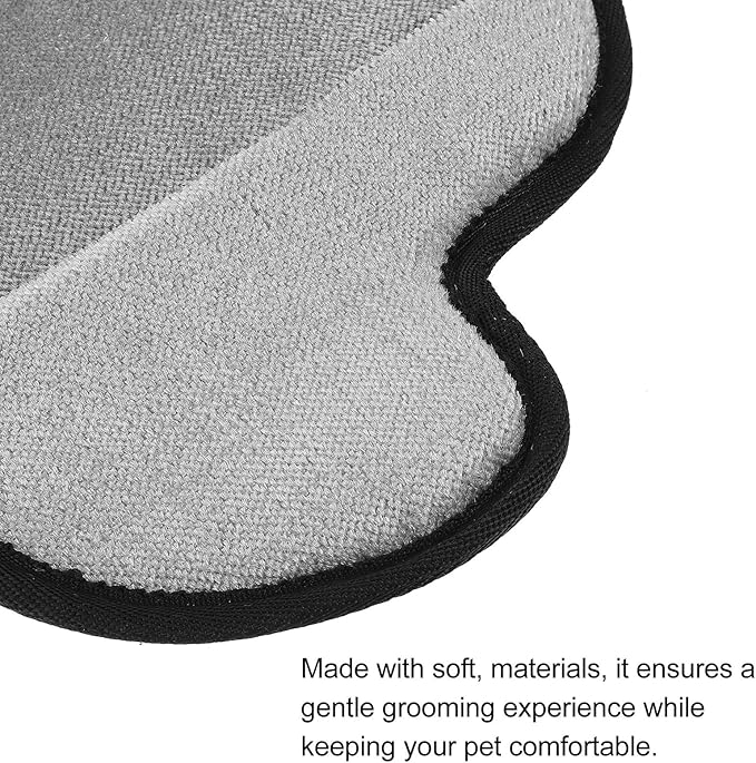 GLEAVI 2pcs Double-Sided Pet Hair Removal Gloves, Electrostatic Static-Free Dog Grooming Mitts for Cats and Small Animals, Efficient Shedding Brush for Home and Travel