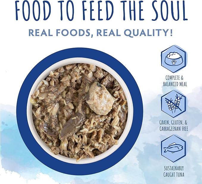 Soulistic Originals, Nautical Nirvana Tuna and Skipjack Dinner in Gravy, 10oz Can, Pack of 8