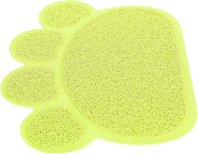Cat Litter Tray, PVC Dog Mat Antislip Shape Pet Puppy Non Slip Box Liners Feeding Bowl Placemat Supplies for Cats and Dogs (Claw Shape)
