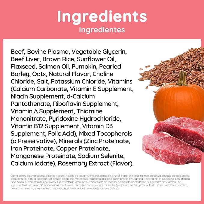 Café Nara Air Dried Dog Food, Beef Recipe, Complete Meal, Food Topper, or Treat, Made in USA for All Breeds and Ages, 1 lb (16 oz) Bag