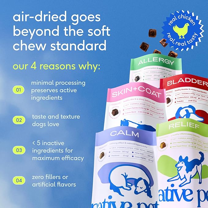Native Pet Calming Chews for Dogs - Melatonin for Dogs Anxiety Relief - Grain Free All Natural Hemp Calming Treats & L-Theanine Helps Manage Stress & Separation Anxiety - Puppy Sleep Aid - 90 Chews