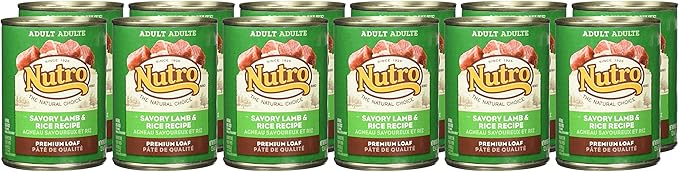 Nutro 50411571 Savory Lamb & Rice Recipe Can Dog Food, 12 Ea/12.5Oz