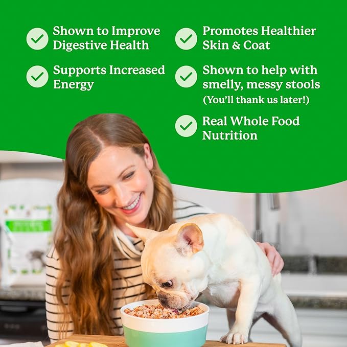 Dr. Harvey's Veg-to-Bowl Dog Food, Human Grade Dehydrated Base Mix for Dogs, Grain Free Holistic Mix (3 Pound)