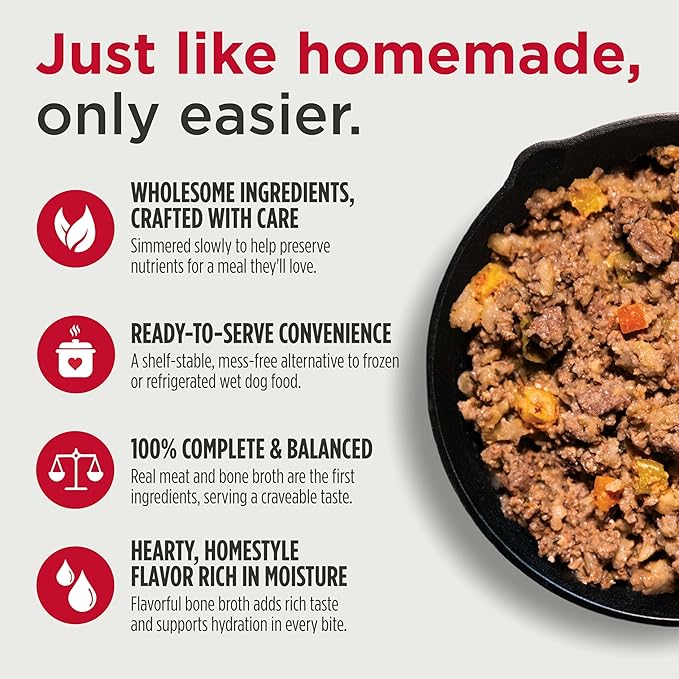 Nulo Gently Cooked Meals Variety Pack Shelf Stable Fresh Dog Food 9 Ounce, 5 Count