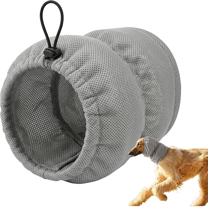 Dog Nets - Adjustable Elastic Comfortable Non Slip | Pet Supplies with Dog Ear Wrap for Puppies Small Medium Large Breeds Indoor