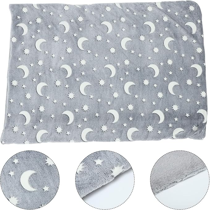 DOITOOL Pet Warm Mat Luminous Dog Sleeping Blanket Soft Washable Insulated Pad 50x70cm Indoor Winter Pet Supply for Cats and Dogs