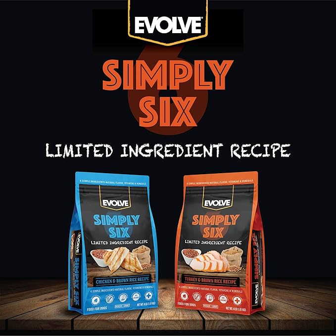 Evolve Simply Six Turkey Meal, Brown Rice and Pea Recipe