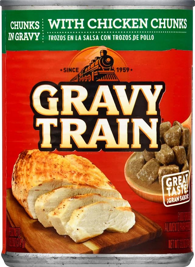 Gravy Train, Canned Dog Food with Chicken Chunks, 13.2 Ounce