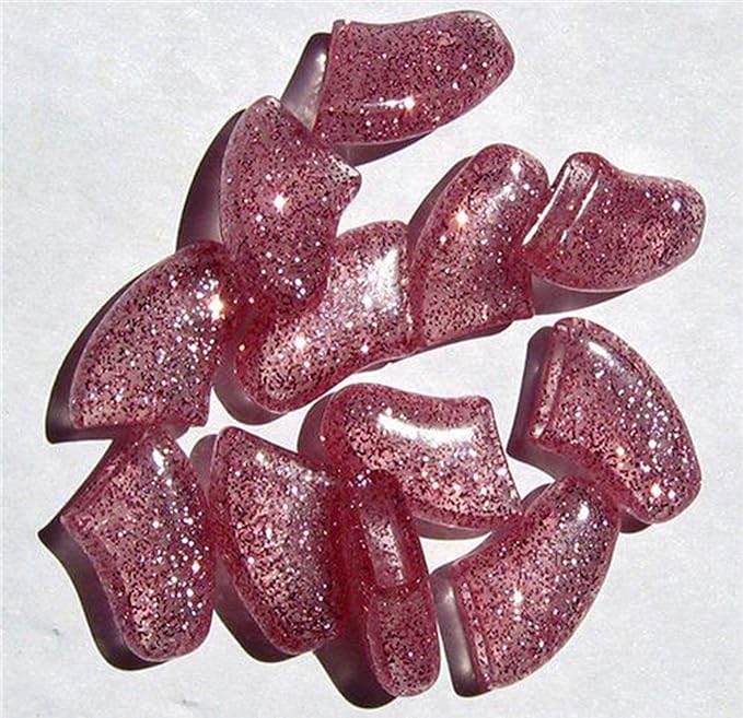 HDP Kitty or Doggy Nails Caps Size:Small Color:Glitter Pink