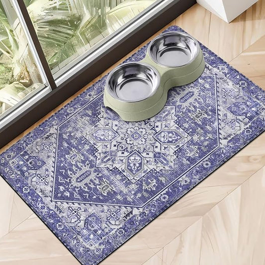 Dog Food Mats for Floors, Absorbent Dog Bowl Mat for Food and Water Dispenser Mat, Quick Dry Cat Food Mat Pet Supplies