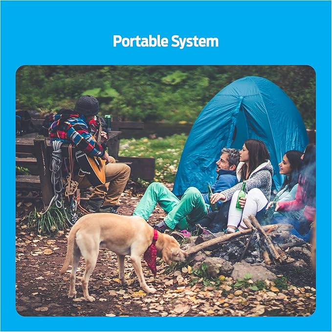 Premier Pet Wireless Dog Fence System - Adjustable Circular Boundary Up to ½ Acre - Waterproof Collar with Tone & 5 Static Levels - No Digging - Expandable to Include Multiple Dogs